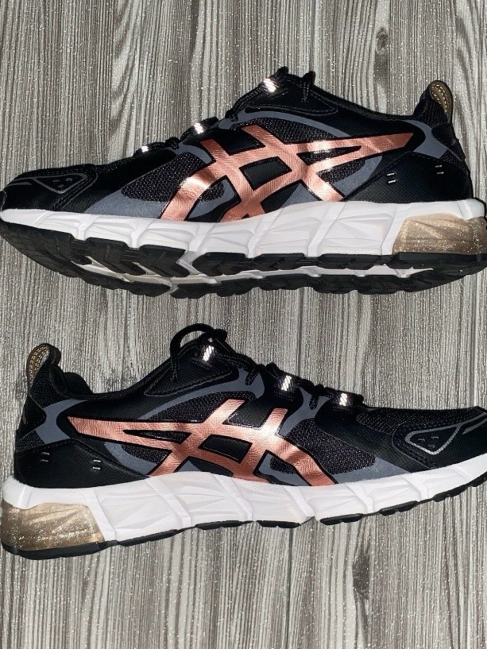 ASICS Wmns Gel Quantum 180 'Black Rose Gold - Pre Loved 💕Sz US 9.5